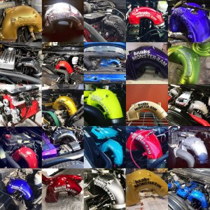 Dodge Ram 3500 Performance Air Intake - Banks Power - Monster-Ram - Red powder-coated - `03-`07 Dodge Ram 3500 Performance Air Intake - Banks Power - Monster-Ram - Red powder-coated - `03-`07